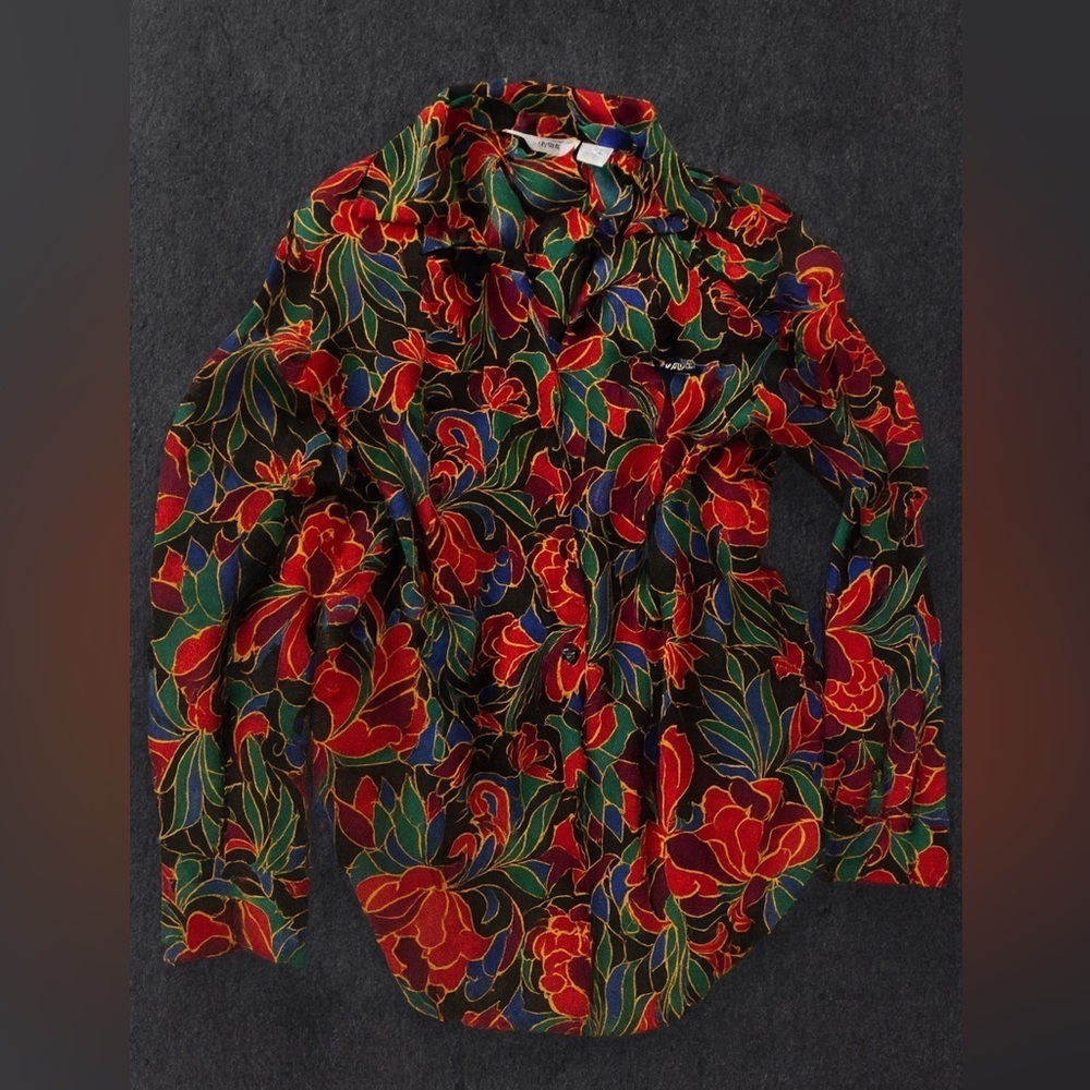 Vintage 1980s Partners Mervyns Button down Top S - Picture 1 of 6